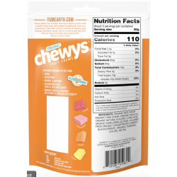 1 Case - 6 Pack, YUM EARTH! - Organic Chewys Fruit Chews, 142g