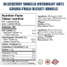 1 Case - 6 pack,YUMI ORGANICS - Overnight Oats, Blueberry Vanilla, 250G