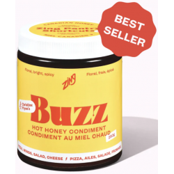 1 Case - 6 Pack, ZING Condiments, Buzz Hot Honey, 250G