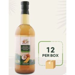 1 Case, 12 Pack, Quezon's Best Plain Organic Coconut Sap Vinegar 750mL