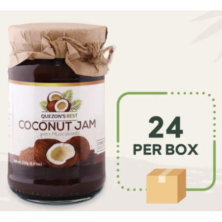 1 Case, 24 Pack, Quezon's Best Coconut Jam with Muscovado 224g