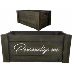 copy of 1 Case - 2pcs, Galvanized Farmer's Market metal container with rope handles 11"Dx6"H