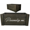 1 Case - 2pcs, Black crate 14”X8”X6”H Ideal for Personalization