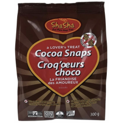 1 Case - 6pcs, SHASHA - Cocoa Snaps Bags, 300G