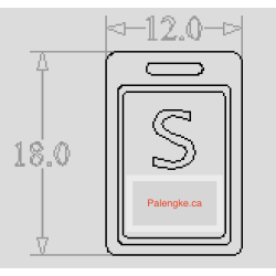 Palengke Cutting Board, L 12" x W18"x H 0.500", NATURAL WHITE HDPE