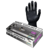 1 Case - 10 Boxes, Ronco Octopus Grip Nitrile Gloves - Black 8mil PF 50/BX