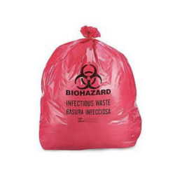 1 Case - 125pcs, Biohazard Infectious Waste Bags - Red 1.4mil 30"x38"