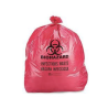 1 Case - 125pcs, Biohazard Infectious Waste Bags - Red 1.4mil 30"x38"