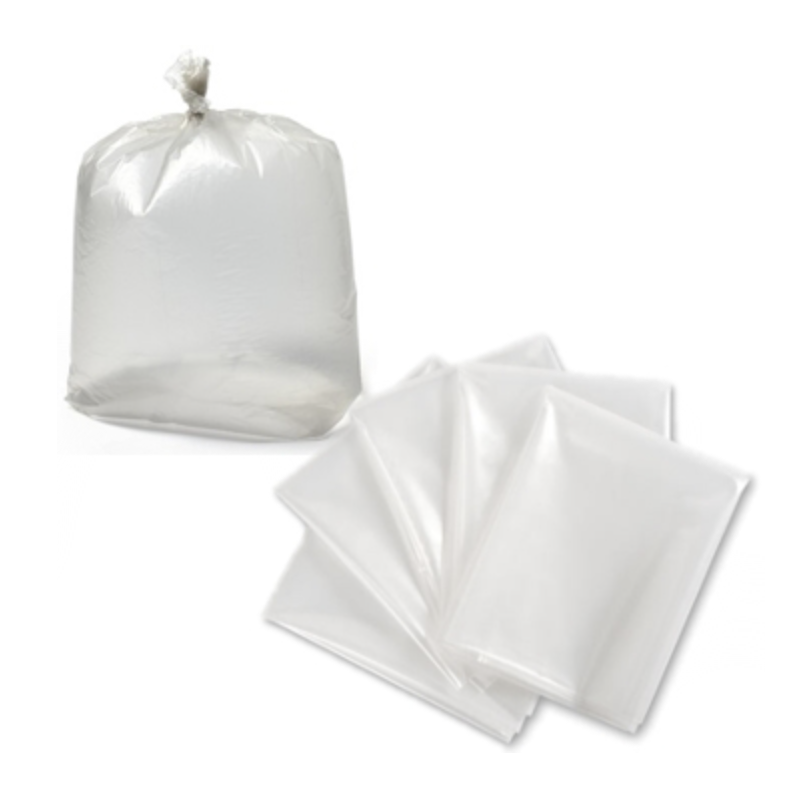 1 Case - 200pcs, Industrial Garbage Bags - Strong Clear 26"x36"