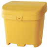 1 Case - 2 Pack, Salt & Sand Container, With Hasp, 21" x 27" x 26", 4.24 cu. ft., Yellow