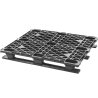 Stackable Plastic Pallet, 4-Way Entry, 48" L x 40" W x 5-3/5" H