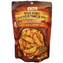 1 Case, 9 Pack - DJ&A POTATO WEDGES SWEET CHILLI 100G