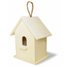 1 Case, 12 Pack - Wood Craft: 6"-6.5" Birdhouse w/Jute Hanger Standard w/Stoop