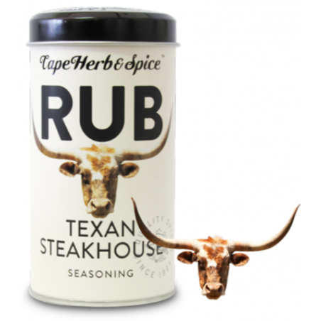 1 Case - 6pack,100G CAPE HERB & SPICE - Texan Steakhouse Rub Shaker