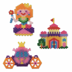 1 Case - 12 Pack - Krafty Kids Kit: DIY Scenery Iron-on Fused Bead Kit - Fairytale Princess