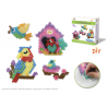 1 Case - 12 Pack - Krafty Kids Kit: DIY Scenery Iron-on Fused Bead Kit - Bird Fun