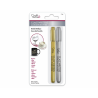 1 Case - 12 Pack - Craft Decor: Glass Writers x2 1.2Mm Fine Point Metallic - Gold/Silver