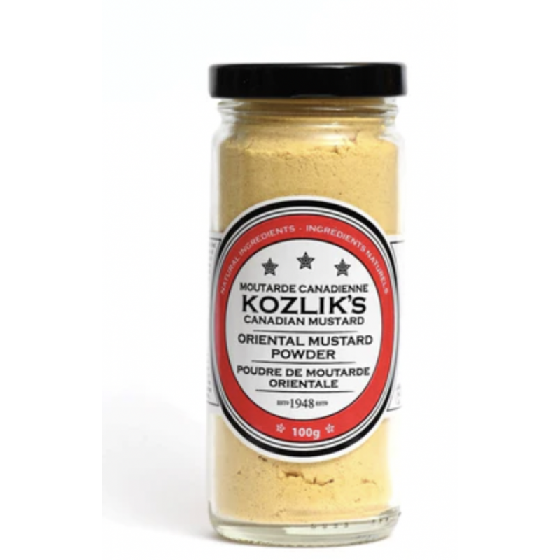 1 Case - 6 Pack, KOZLIK'S - Kozlik Mustard Powder, Hot Oriental Mustard, 100G