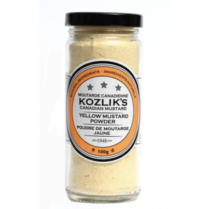 1 Case - 6 Pack, KOZLIK'S - Kozlik Mustard Powder, Mild Yellow Mustard Powderd, 100G
