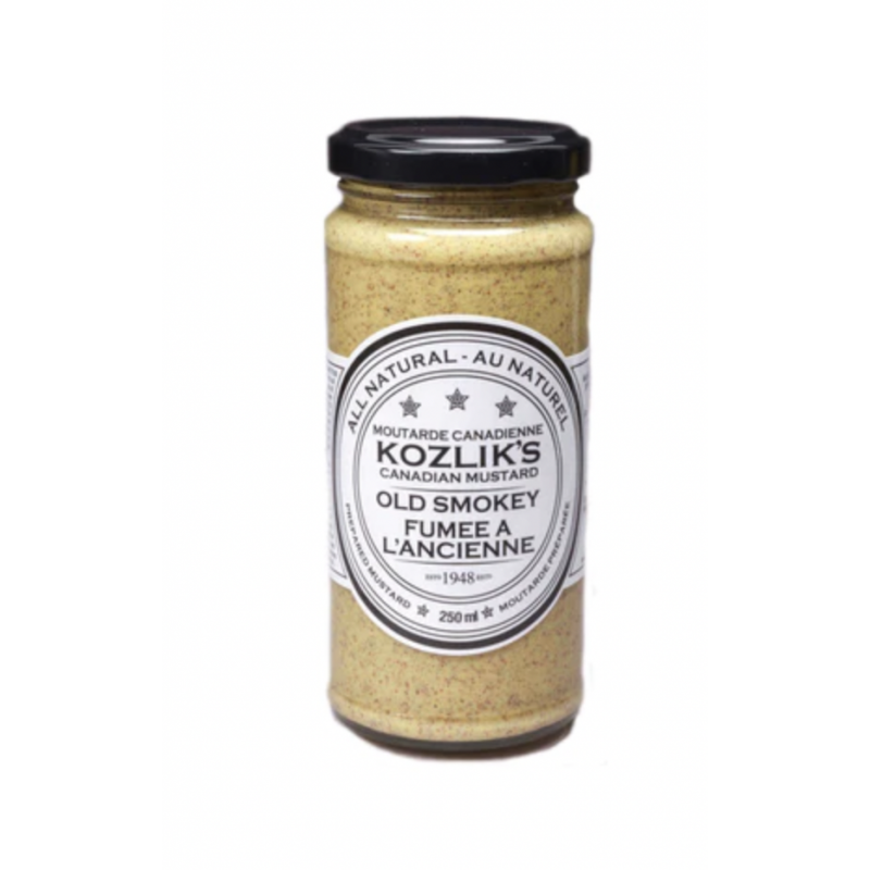 1 Case - 6 Pack, KOZLIK'S - Kozlik's Mustard, Old Smokey Mustard, 250ML