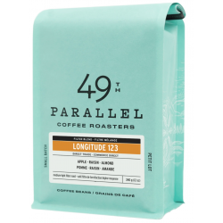 1 Case - 6pack, 340G - 49TH PARALLEL, WHOLE BEAN COFFEE - Longitude 123 Filter