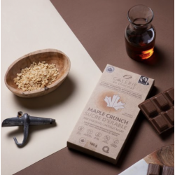 1 Case - 8 Pack, GALERIE AU CHOCOLAT - Milk Chocolate Maple Crunch Bar,  100G