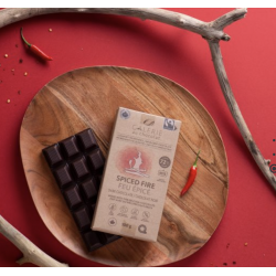 1 Case - 8 Pack, GALERIE AU CHOCOLAT - Dark Chocolate Fire Bar,100G