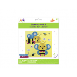 1 Case - 12 Pack - Krafty Kids Kit: DIY Diamond Art Kit - Bumble Bees