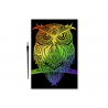 1 Case - 12 Pack - Craft Medley Kit: Deluxe Engraving Art DIY Kit - Rainbow~ Owl