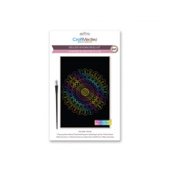 1 Case - 12 Pack - Craft Medley Kit: Deluxe Engraving Art DIY Kit - Holographic~ Mandala