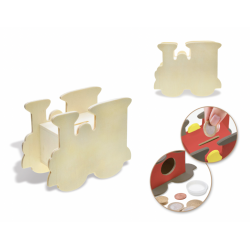 copy of 1 Case, 24 Pack - Krafty Kids Kit: 2.75" DIY Plaster Medallion Coloring Kit w/3 Markers A) Ladybug