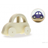 1 Case - 12 Pack, Wood Craft: 5" DIY Vehicles w/Moving Wheels - Car