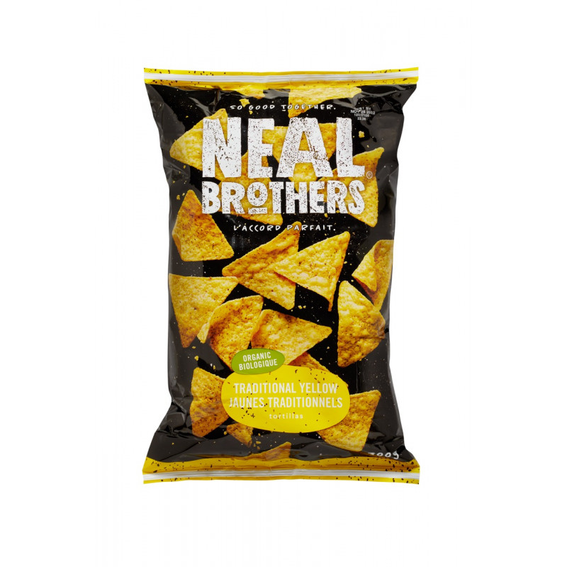 1 Case - 10 Pack, Neal Brothers, Tortilas - Yellow Corn Organic Triangles, 300G