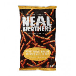 1 Case - 16 Pack, Neal Brothers, NB Pretzels - Honey Wheat Braids Pretzels , 240G