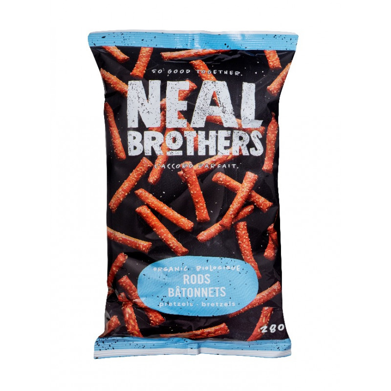 1 Case - 12 Pack, Neal Brothers, NB Pretzels - Organic Rods Pretzels, 280G