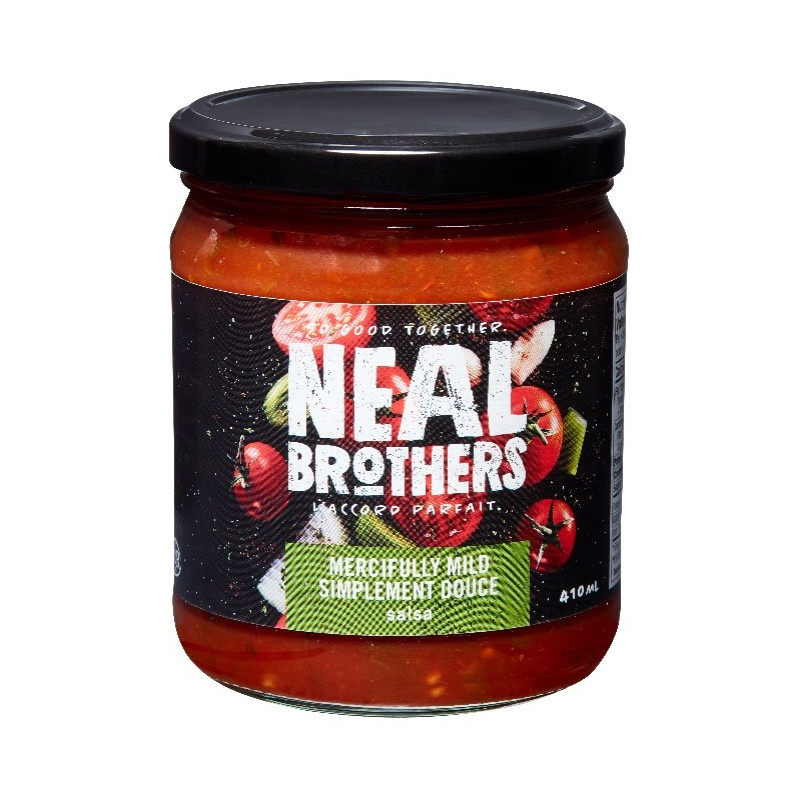 1 Case - 12 Pack, Neal Brothers, NB Salsa - Mercifully Mild Salsa, 410ml