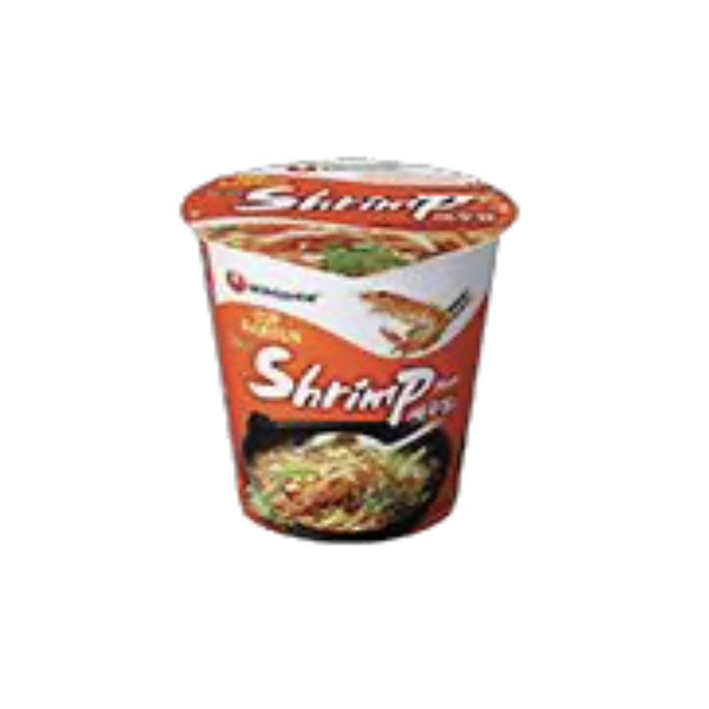 1 Case - 6 Pack, NONG SHIM SPICY SHRIMP CUP RAMYUM, 67G