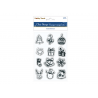 1 Case - 12 Pack, Holiday Trendz: 4.3"x6.3" Clear Stamps Reusable - Seasonal Icons