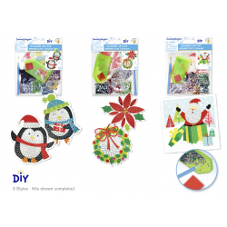 copy of 1 Case, 24 Pack - Krafty Kids Kit: 2.75" DIY Plaster Medallion Coloring Kit w/3 Markers A) Ladybug