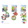 1 Case - 36 Pack, Seasonal Wonders: DIY Diamond Painting Kit Asst 12eax3styles - Holiday Icons