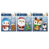 1 Case - 36 Pack, Holiday Décor: 7"x7" Felt-Fad 3D Accent Art 12eax3styles - Holiday Icons