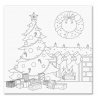 1 Case - 8 Pack, Holiday Canvas: 12"x12" Stretch Artist Printed Back-Stapled - Christmas Tree
