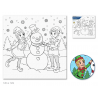 1 Case - 8 Pack, Holiday Canvas: 12"x12" Stretch Artist Printed Back-Stapled - Holiday Pals