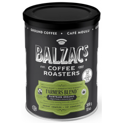 1 Case - 12pack, 300G, Balzac's - Ground Coffee (Tin) - FARMERS' BLEND - GROUND