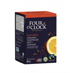 1 Case - 6 Pack, Four O'Clock - Spicy Orange Rooibos,16X32G