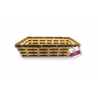 1 Case - 10 Pack, Basket Tray: 15"x11"x3.5" Lrg Bamboo Two-Tone