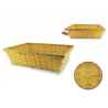 Basket Tray: 14.6"x10.6"x4.3" Lrg Bamboo Autumn Gold Tint