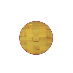 1 Case - 10 Pack, Basket Tray: 14.6"x10.6"x4.3" Lrg Bamboo Autumn Gold Tint