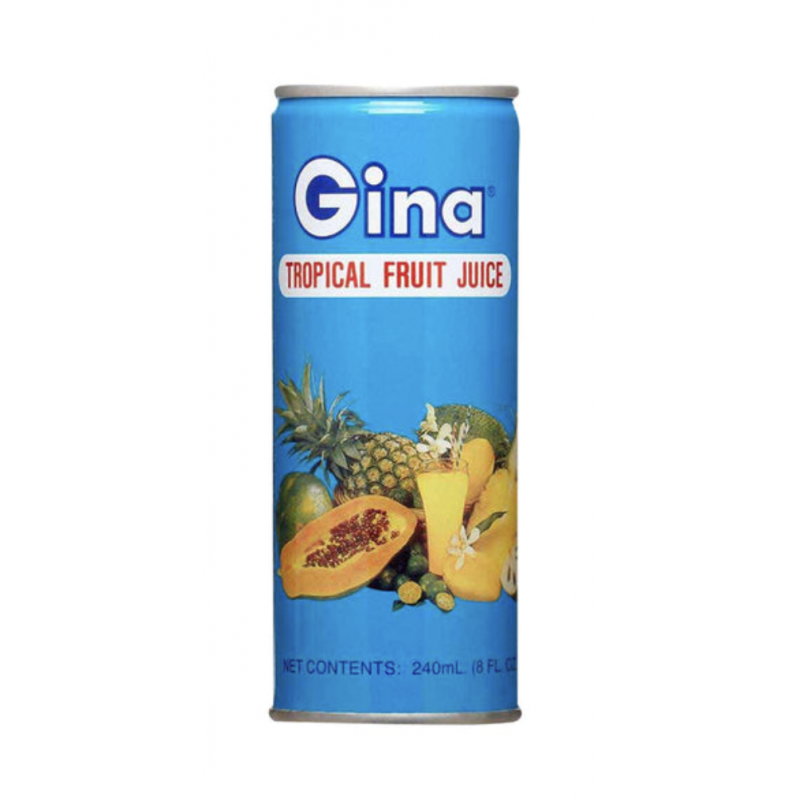 1 Case - 30pcs, Gina Tropical Juice, 240ml