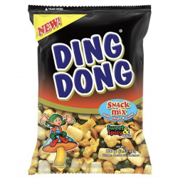 1 Case - 60pcs, Ding Dong Mixed Nuts! with Chips & Curls, Sweet & Spicy 100g